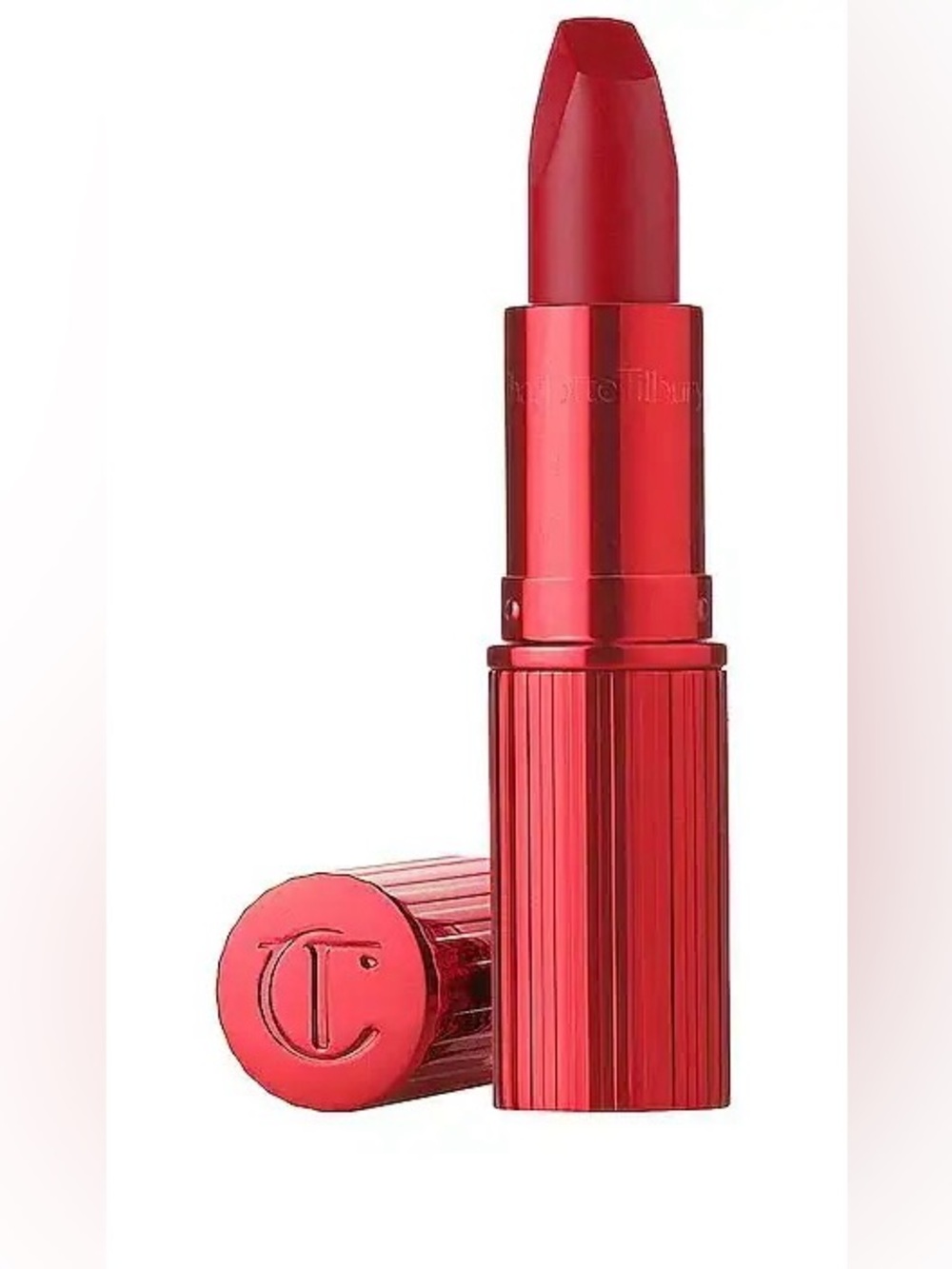 Charlotte Tilbury Matte Revolution Hydrating Lipstick in PIZZAZZ Red NIB NEW